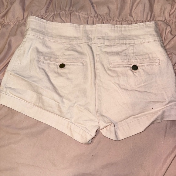 Forever 21 Light Pink High Waist Shorts with Gold Buttons - Picture 3 of 3